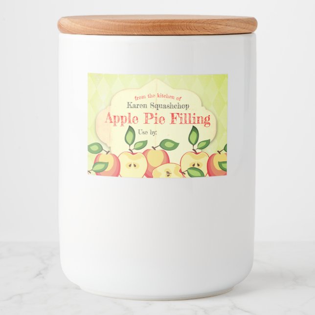 Apple pie butter jelly applesauce canning label (Front)