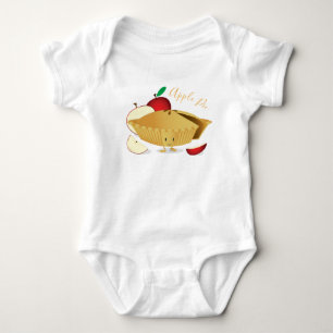 Apple Pie Character   Baby Bodysuit