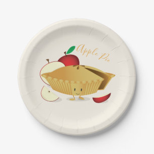 Apple Pie Character   Paper Plate