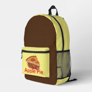 Apple Pie Dessert  Printed Backpack