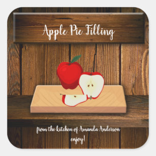 Apple Pie Filling Sq Canning Label