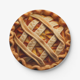 Apple Pie Paper Plate