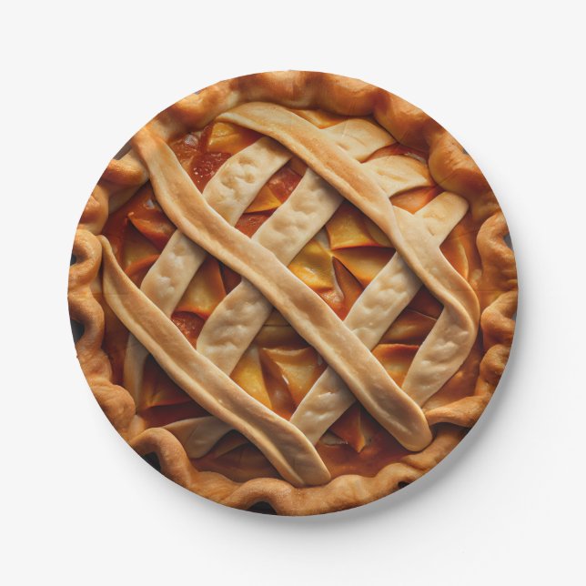 Apple Pie Paper Plate (Front)