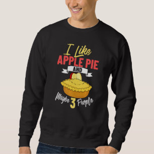 Apple Pie Recipe American Mini Pieces Spice Vegan Sweatshirt