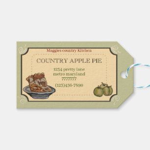 APPLE PIE rectangular Gift Tags