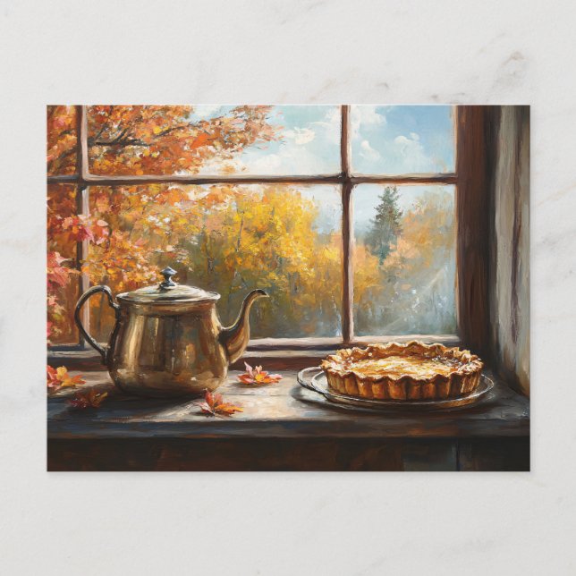 Apple Pie Rustic Kitchen Setting Postcard (Front)
