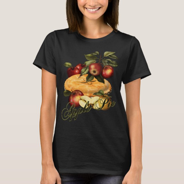 Apple Pie T-Shirt - Apples And Apple Pie (Front)
