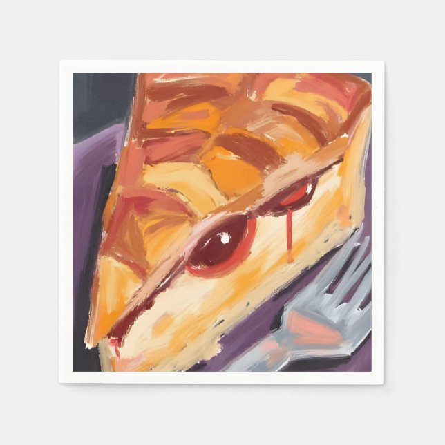 Apple Pie Thanksgiving Watercolor Napkin (Front)