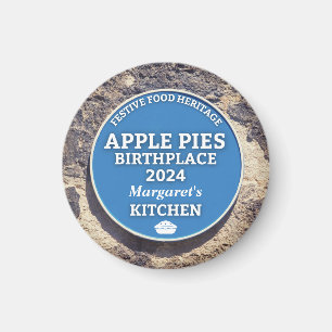 Apple Pies Blue Plaque Magnet