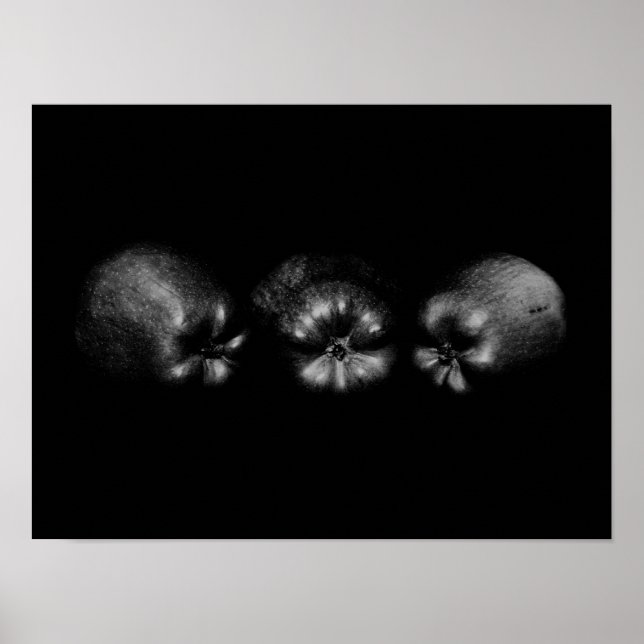 Apple Portrait Fine Art Classy Elegant Fun Unique Poster (Front)
