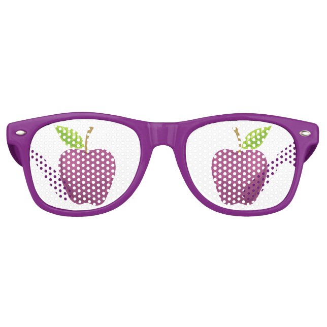 Apple Purple Retro Sunglasses (Front)