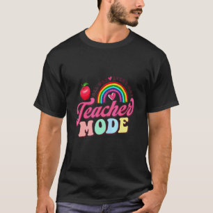 Apple Rainbow Teacher Mode Outfit For Teacher T-Shirt