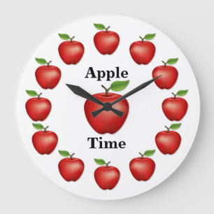 Apple, Red Delicious Large Clock