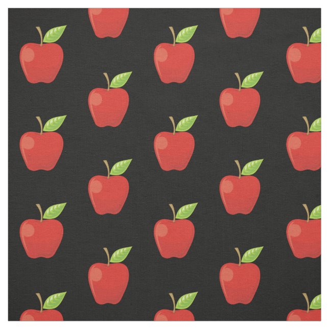 Apple Red Pattern Fabric (Swatch)