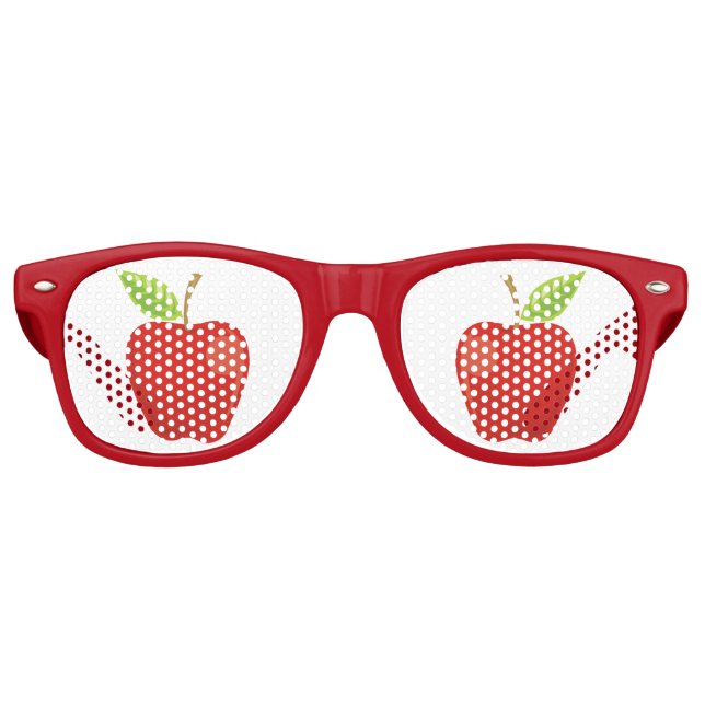 Apple Red Retro Sunglasses (Front)