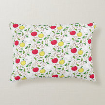 Apple Red Yellow Green Fruit Graphic Art Modern