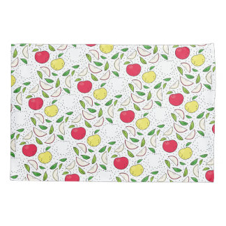 Apple Red Yellow Green Fruit Graphic Art Modern Pillowcase