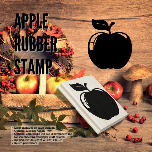 Apple Rubber Stamp