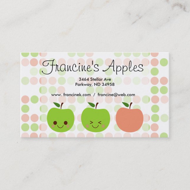 Apple Sass Business Card (Front)