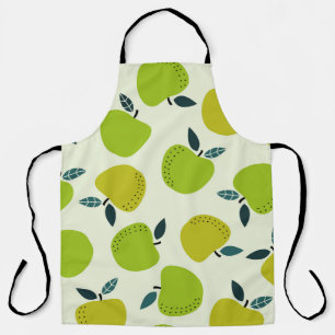 Apple seamless pattern. Fruit theme illustration.a Apron