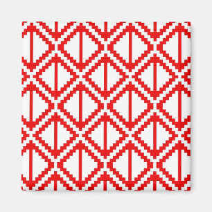 "Apple Slice" magnet - red