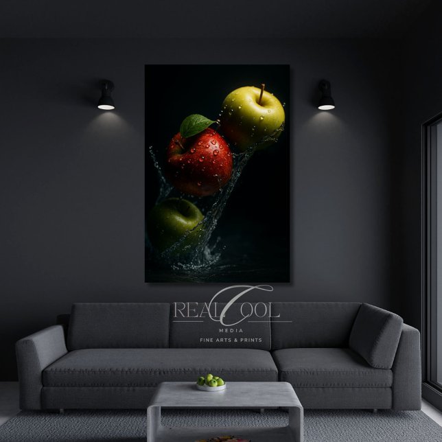 Apple Splash in Water – Fruit Photography Wall Art (Creator Uploaded)