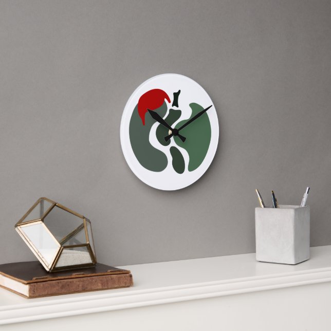 Apple Splitting Round Clock (Office)