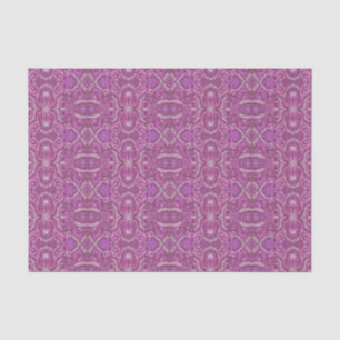 Apple Stripe Bohemian Arabesque Pattern Purple Tissue Paper