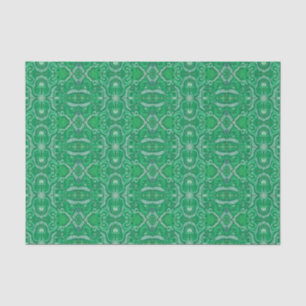 Apple Stripe Bohemian Boho Arabesque Pattern Green Tissue Paper