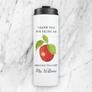 Apple Teacher Appreciation Name Tumbler