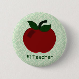Apple Teacher Collection 6 Cm Round Badge