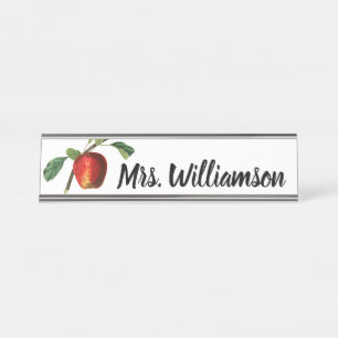 Apple Teacher  Desk Name Plate
