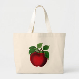 Apple Teacher Large Tote Bag