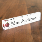 Apple Teacher Nameplate for desk
