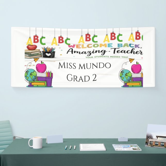 Apple Teacher Welcome Banner | Personalised Classr (Tradeshow)