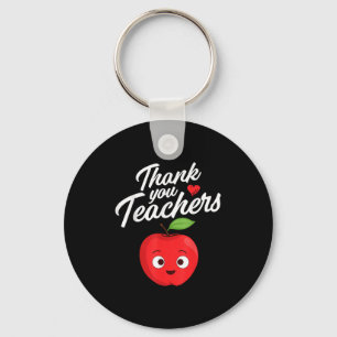 Apple Thank You Teachers Teacher Motivational Appr Key Ring