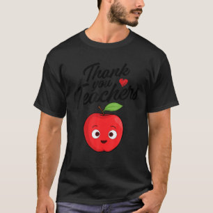 Apple Thank You Teachers Teacher Motivational Appr T-Shirt