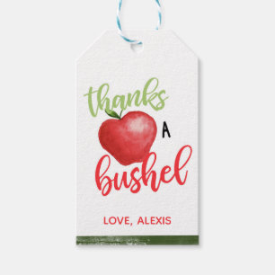 Apple Thanks a Bushel Favour Tag