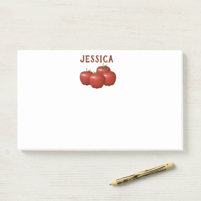 Apple Theme Personalised Notes (On Desk)