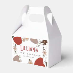 Apple Themed Birthday or Baby Shower Favour Box