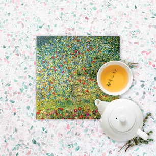 Apple Tree by Gustav Klimt Tile