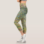 Apple Tree by Gustav Klimt, Vintage Art Nouveau Capri Leggings<br><div class="desc">Have fun with exercise in these stretchy, comfortable leggings! Or just hang out in style and relax after a long day. Cute everyday stretch pants. Apple Tree (1912) by Gustav Klimt is a vintage Victorian Era Symbolism fine art painting. A nature scene with an apple tree in an orchard on...</div>
