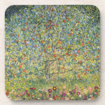 Apple Tree by Gustav Klimt, Vintage Art Nouveau Coaster<br><div class="desc">Apple Tree (1912) by Gustav Klimt is a vintage Victorian Era Symbolism fine art painting. A nature scene with an apple tree in an orchard on a farm with ripe fruit and apple blossoms. The floral garden is in full bloom with spring flowers. About the artist: Gustav Klimt (1862-1918) was...</div>