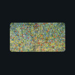 Apple Tree by Gustav Klimt, Vintage Art Nouveau Label<br><div class="desc">Apple Tree (1912) by Gustav Klimt is a vintage Victorian Era Symbolism fine art painting. A nature scene with an apple tree in an orchard on a farm with ripe fruit and apple blossoms. The floral garden is in full bloom with spring flowers. About the artist: Gustav Klimt (1862-1918) was...</div>