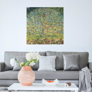 Apple Tree by Gustav Klimt, Vintage Art Nouveau Poster