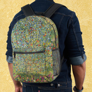 Apple Tree by Gustav Klimt, Vintage Art Nouveau Printed Backpack