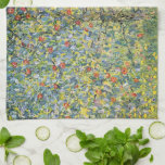 Apple Tree by Gustav Klimt, Vintage Art Nouveau Tea Towel<br><div class="desc">Apple Tree (1912) by Gustav Klimt is a vintage Victorian Era Symbolism fine art painting. A nature scene with an apple tree in an orchard on a farm with ripe fruit and apple blossoms. The floral garden is in full bloom with spring flowers. About the artist: Gustav Klimt (1862-1918) was...</div>