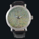 Apple Tree by Gustav Klimt, Vintage Art Nouveau Watch<br><div class="desc">Apple Tree (1912) by Gustav Klimt is a vintage Victorian Era Symbolism fine art painting. A nature scene with an apple tree in an orchard on a farm with ripe fruit and apple blossoms. The floral garden is in full bloom with spring flowers. About the artist: Gustav Klimt (1862-1918) was...</div>