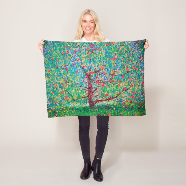 Apple Tree, Gustav Klimt Fleece Blanket (In Situ)