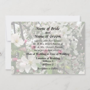 Apple Tree In Bloom Wedding Products Invitation